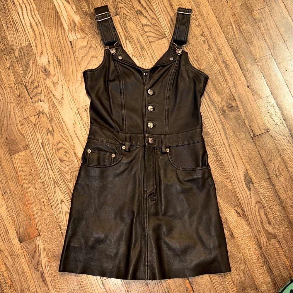 Ksubi Black genuine leather Dress size S